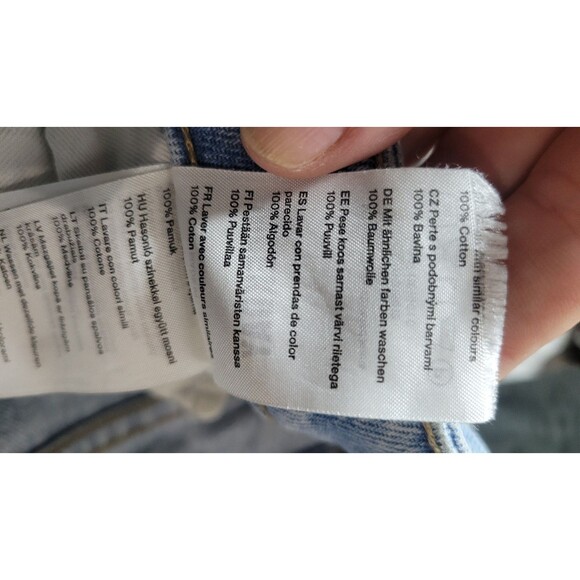 Weekday “Modulate Deconstructed Jeans” — light wash blue, 100% cotton - Picture 5 of 10